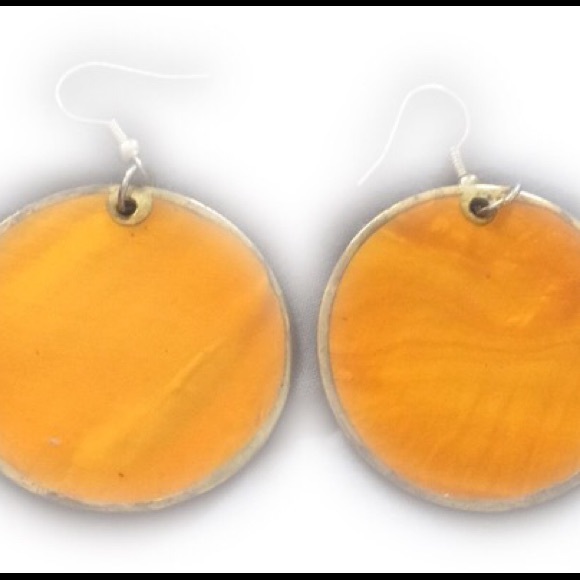 Jewelry - Orange Circle Earrings Jewelry - Orange Circle Earrings